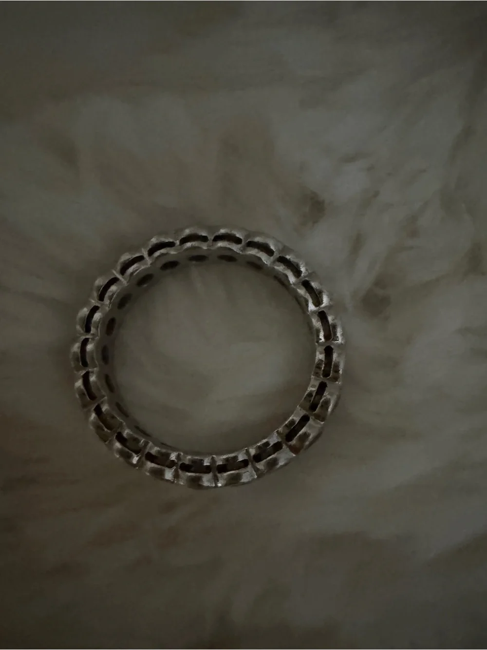 Swarovski Silver Crystal Eternity Band Ring - Women's Jewelry